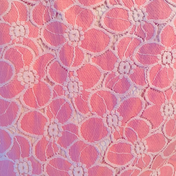 Janie and Jack Girls Dress Sz 4 All Abloom Pink Lace & White Tulle Skirt Easter - Picture 3 of 3